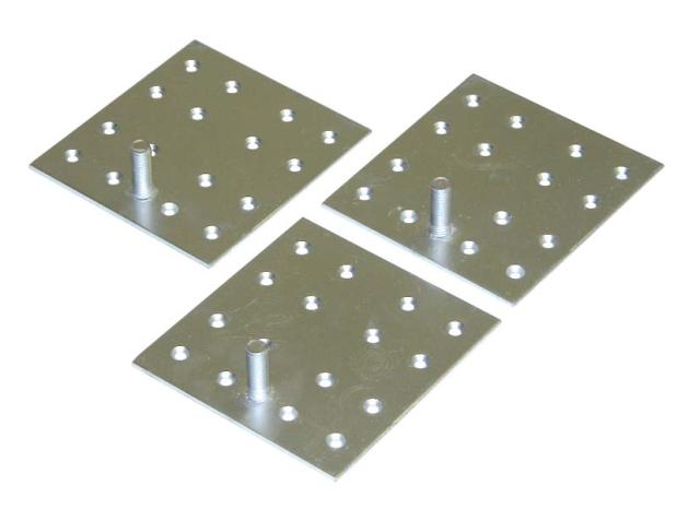 三菱 エコキュート 部材 貯湯ユニット用【GZ-H12A】脚固定金具(木質床用・M12ネジ)〔EA〕 8,316円