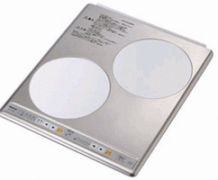 ●u.パナソニック【KZ-HS20AP】IHクッキングヒーター 2口ビルトインタイプ(200V) 幅45cm ステンレストップ (旧品番 KZ-HS20A)〔HD〕