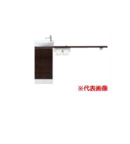 π●INAX/LIXIL キャパシア【YN-ALLEAAKXHEX】ベッセル型 丸形手洗器 カウンター奥行160 カウンターキャビネットプラン 左仕様 床排水〔HH.F〕