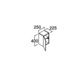 ###INAX/LIXIL ピアラ【ARK-252C】スタンダード ミドルキャビネット 間口250mm 受注生産〔HJ〕 10,418円