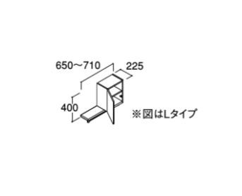 ###INAX/LIXIL ピアラ【ARK-652F】スタンダード ランドリーキャビネット 間口調整付 間口650〜710mm 受注約1週〔HJ〕の通販は洗面・脱衣所用設備