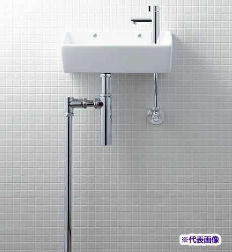 INAX/LIXIL【YL-A35HP】狭小手洗器 手洗タイプ（角形） アクアセラミック 床排水（ボトルトラップ） 壁給水 一般地・寒冷地共用〔HC〕