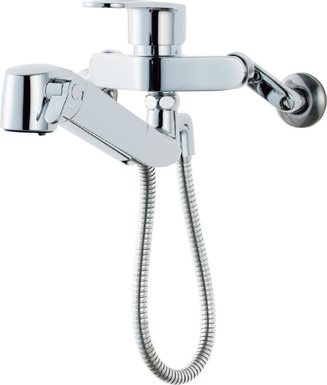 INAX/LIXIL 【JF-AH437SYNA(JW)】オールインワン浄水栓 浄水器内蔵シングルレバー混合水栓 壁付タイプ 寒冷地用〔IE〕 18,095円