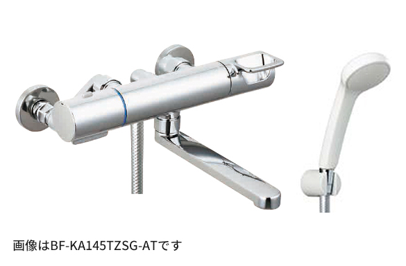 INAX/LIXIL 【BF-KA145TZSG(90)-AT】サーモスタット付シャワーバス水栓 クロマーレS 回せるもん 吐水口長さ90mm エコフルシャワー 一般地用〔IE〕