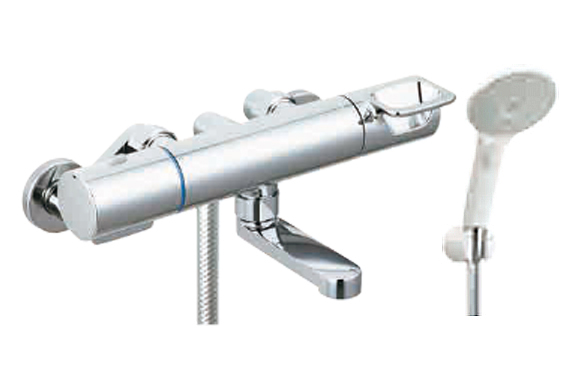 INAX/LIXIL 【BF-KA146TNSJM】サーモスタット付シャワーバス水栓 クロマーレS 高温出湯規制機能付 エコアクアスイッチシャワー 寒冷地用〔IE〕