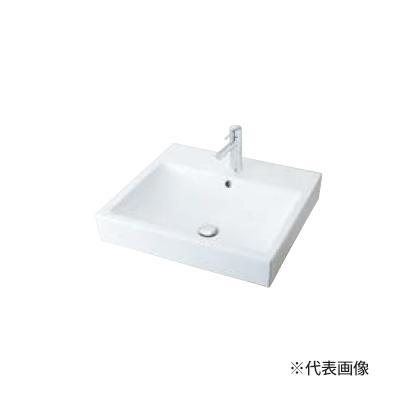 INAX/LIXIL 角形洗面器【YL-A536SYEB(C)-NS】ベッセル式 スクエアタイプ 水栓なし 床給水 床排水(Sトラップ)〔HC〕