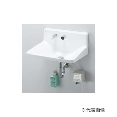 INAX/LIXIL 【YL-A955H2F】ハイバックガード洗面器 Lサイズ 床給水 ハンドル水栓 水石けん供給栓付 排水金具別売 受注約1週〔HC〕