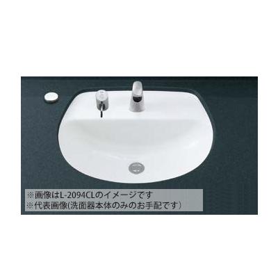 ###INAX/LIXIL 【L-2094CL/BW1】ピュアホワイト はめ込みだ円形洗面器 アンダーカウンター式 洗面器本体のみ〔IE〕 12,560円