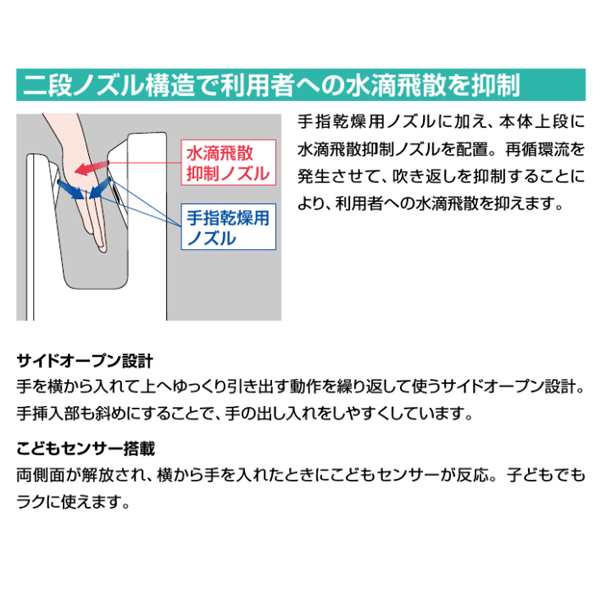 INAX/LIXIL 【KS-591BH/W】ホワイト ハンドドライヤー スピード