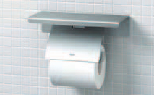 INAX/LIXIL アクセサリー【FKF-AE34WB】ステンレスヘアライン 棚付紙巻器 ワイド棚〔IE〕