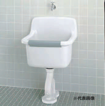 ●INAX/LIXIL 仕かける品番【S-200/BW1+LF-7K-19-U】ピュアホワイト 洗い濯ぎ用流し 横水栓 壁水・壁水抜き(P落とし穴)