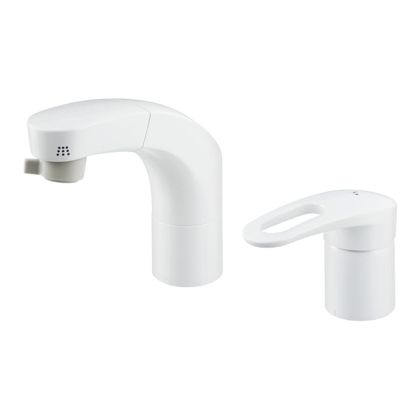 ◆15時迄出荷OK！⊥INAX/LIXIL【RLF-681Y】ホース引出式シングルレバー混合水栓 洗髪水栓 一般地用