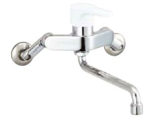 ◆15時迄出荷OK！∠INAX/LIXIL キッチン用水栓金具【SF-WL435SY】シングルレバー混合水栓 壁付タイプ ノルマーレS(エコハンドル)