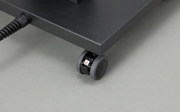 ●インターセントラル 【PKR-1001C(K)】輻射式遠赤外線グラファイトヒーター ぽかラク 低所設置仕様 回転式 ブラック 100V 防塵・防水性能IP55 専用スタンド付属〔EA〕