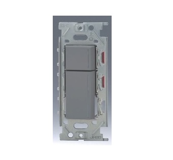 β神保電器 配線器具【NKRW2303SG】NKシリーズ 埋込リモコンスイッチセット ダブル ソリッドグレー 受注生産