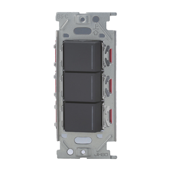 β神保電器 配線器具【NKW03918 SB】ソフトブラック NKシリーズ 3路・4路・4路ガイドランプ付きスイッチセット ダブル 受注生産 11,610円