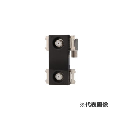 β神保電器 配線器具【CSF-K77WPA-BK】4K・8K衛星放送対応 テレビ端子10〜3224MHz) テレビ端子 2端子形 スリムスクエアBLACK J・WIDE SLIM(Jワイドスリム)