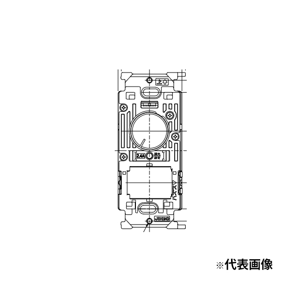 β神保電器 配線器具【NW-RTE24N-GY】グレー J-WIDE SLIM(スリムスクエアGRAY) ライトコントロールスイッチ LED照明対応形 逆位相制御方式2.4A 消灯機能なし品
