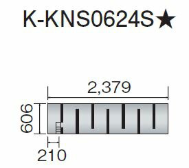 ●ダイキン 床暖房パネル(床材分離型)【K-KNS0624S】ホッとエコ フロアパネル〔EA〕