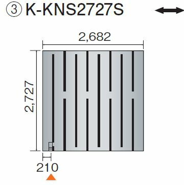 ●ダイキン 床暖房パネル(床材分離型)【K-KNS2727S】ホッとエコ フロアパネル〔EA〕