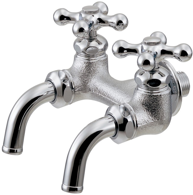 カクダイ【705-016】双口ホーム水栓〔GB〕