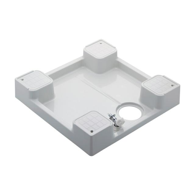 カクダイ【426-501K-W】洗濯機用防水パン(水栓つき) ホワイト〔GB〕