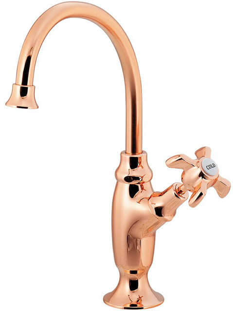 カクダイ【700-820-PG】立形スワン水栓 ピンクゴールド〔GB〕の通販は