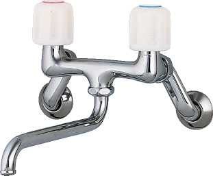 カクダイ【1280S-170】2ハンドル混合栓〔GB〕