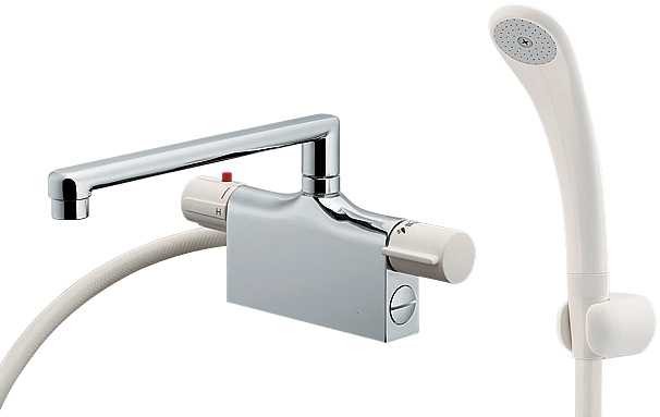 カクダイ【175-002K】サーモスタットシャワー混合栓(デッキタイプ)〔GB〕