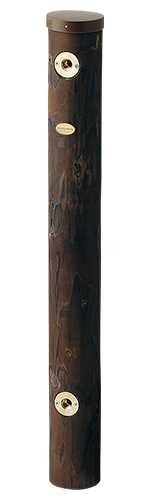 ●カクダイ【6242-1200】エコ水栓柱(焼丸太)〔GB〕