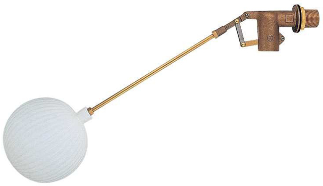 カクダイ【6616-25】複式ボールタップ(ポリ玉)〔GA〕