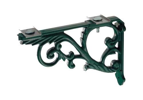 カクダイ【250-005-G】ブラケット//鋳鉄、緑色塗装〔GB〕