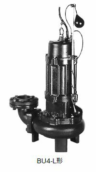 ●川本ポンプ【BU4-655-1.5L(着脱タイプ)】50Hz 汚物水中ポンプ 4極 三相200V 自動型 BU4形 ノンクロッグタイプ〔GF〕