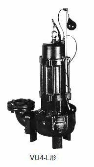 ●川本ポンプ【VU4-655-2.2L(フランジタイプ)】50Hz 汚物水中ポンプ 4極三相200V 自動型 VU4形 ボルテックスタイプ〔GF〕