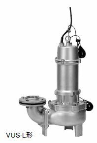●川本ポンプ【VUS-805-1.5L(フランジタイプ)】50Hz ステンレス製汚物水中ポンプ 4極三相200V 自動型 VUS形 ボルテックスタイプ〔GF〕