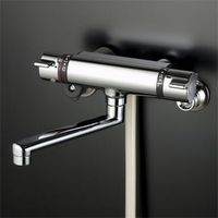 KVK 水栓金具【KF800WTMB】サーモスタット式シャワー メタリックホース・メタルヘッド付寒冷地用〔HB〕