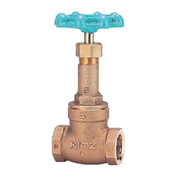 キッツ/KITZ 【LN25A】キーパロイ製 ゲート弁 ねじ込み形 水 JIS 10K 1inch〔IC〕