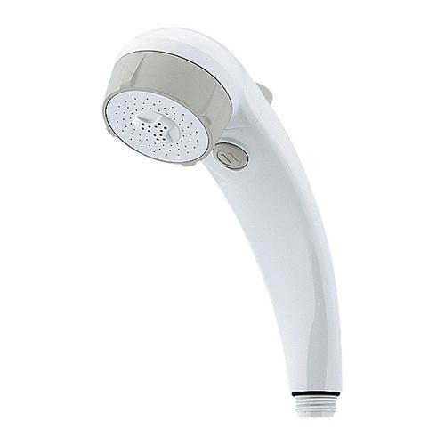 カクダイ 【366-322-W】低水圧マッサージストップシャワーホースセット ホワイト 1.6m〔GB〕