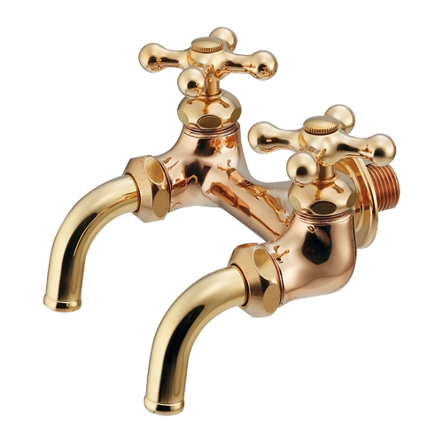 カクダイ 【705-015-AG】双口ホーム水栓 アンティークゴールド〔GB〕の通販は 12,529円