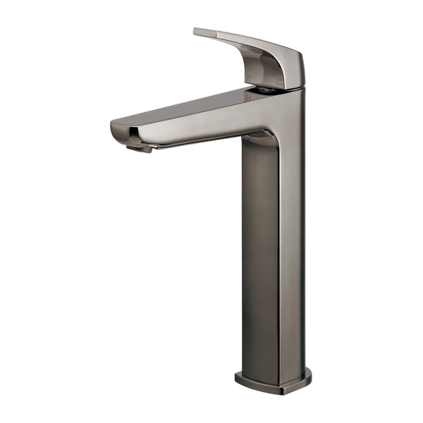 カクダイ 117-046-DS シングルレバー混合栓 ダークシルバー カクダイ117-046シングルレバー混合栓 混合水栓 ブレードホース 逆