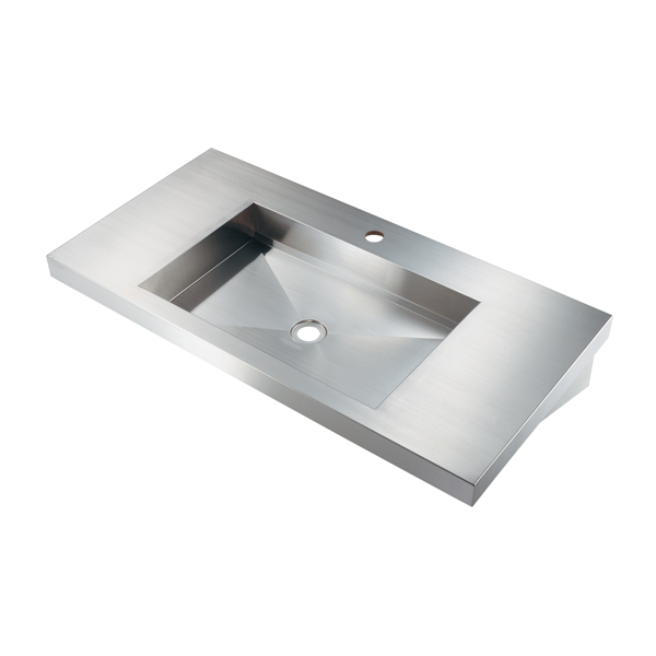 ●カクダイ 【493-360】ステンレス壁掛洗面器 鉄穴(KANNA)〔GB〕