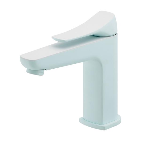 カクダイ 【183-106A-MB】シングルレバー混合栓 ショート フロストミント 雪 (旧品番 183-304-B)〔GB〕