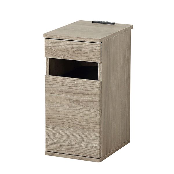●⊥クロシオ 【82314】(4954877823148) グレージュ コンセント付ダストボックス 完成品