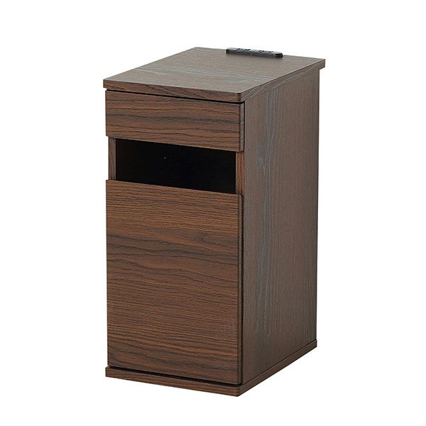 ●⊥クロシオ 【82315】(4954877823155) ブラウン コンセント付ダストボックス 完成品