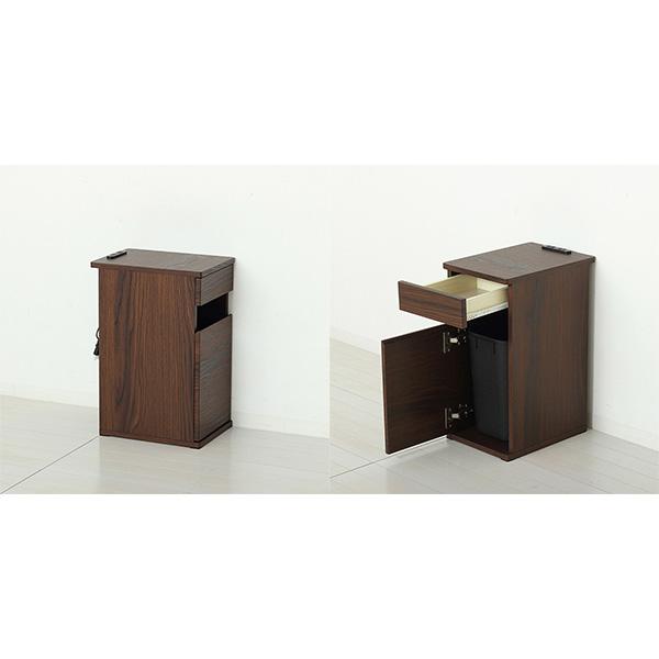●⊥クロシオ 【82315】(4954877823155) ブラウン コンセント付ダストボックス 完成品_2