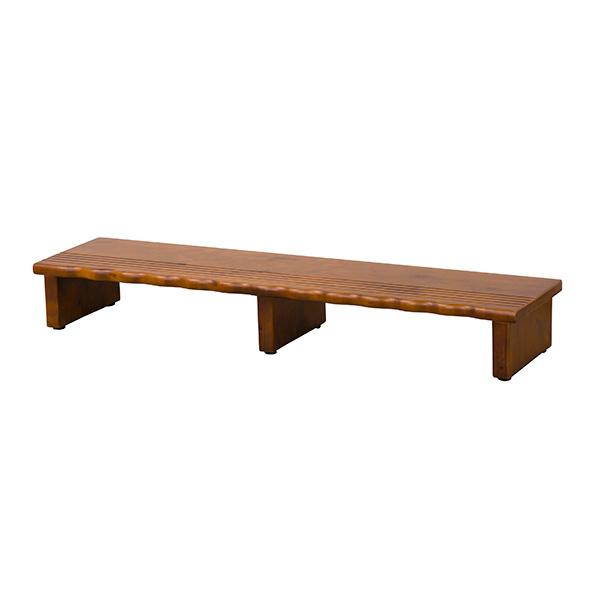 ###⊥クロシオ 【4225】(4954877042259) 天然木 玄関台 120 完成品の通販は