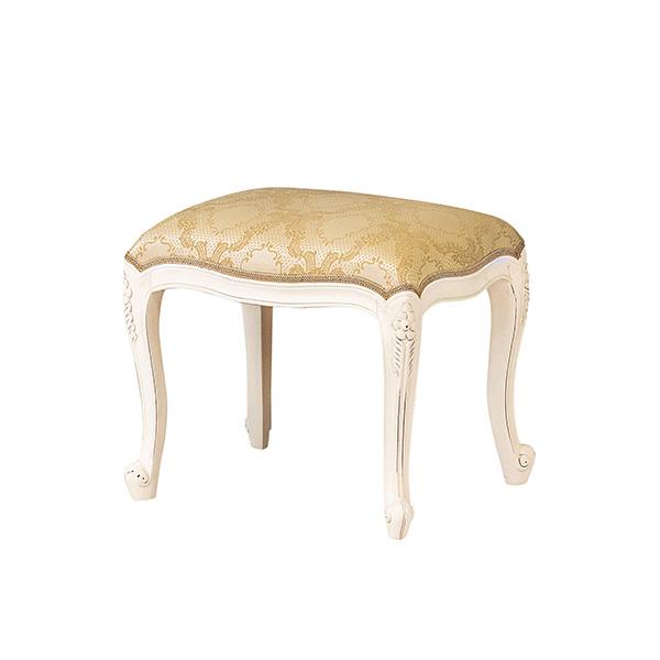 ●⊥クロシオ 【92176】(4954877921769) ホワイト フランシスカ スツール 完成品