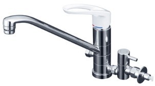 KVK 水栓金具【KM5041TU】シングルレバー式混合栓〔HB〕の通販は 19,604円