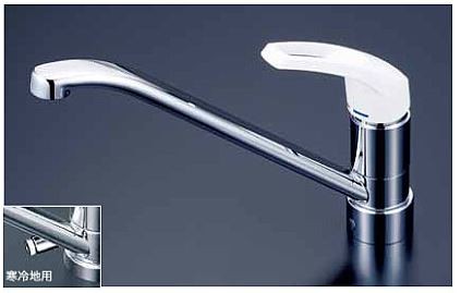 KVK 水栓金具【KM5211J】流し台用シングルレバー式混合栓〔HB〕の通販は