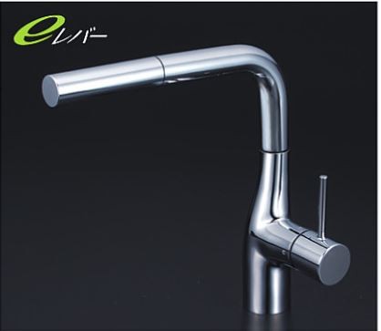 KVK 水栓金具【KM6161EC】流し台用シングルレバー式混合栓〔HB〕の通販は 26,149円